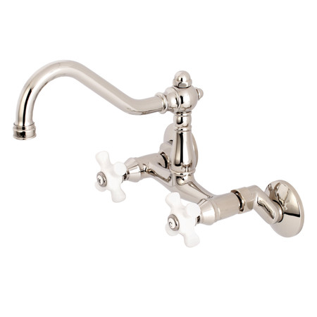 VINTAGE KS3226PX 6-Inch Adjustable Center Wall Mount Kitchen Faucet KS3226PX